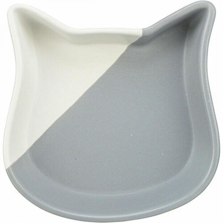 Mangeoire pour chats Trixie Blanc Gris Céramique