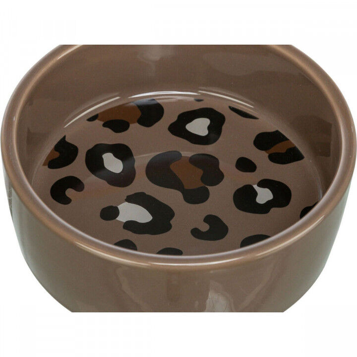 Comedero para Perro Trixie Leo Marrón Cerámica Ø 12 cm 300 ml