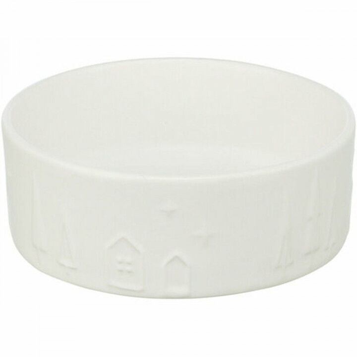 Pet feeding dish Trixie White Ceramic 800 ml Christmas