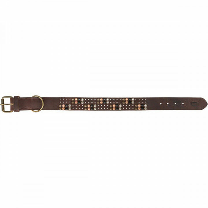 Hondenhalsband Trixie Rustic Donkerbruin M