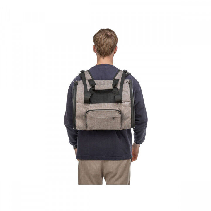 Tasche für Haustiere Trixie Braun Beige 41 x 30 x 21 cm