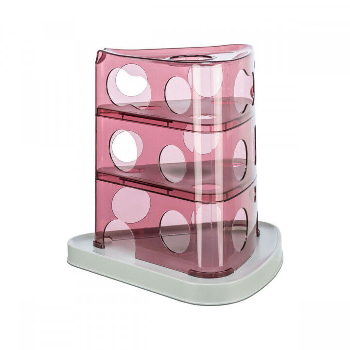Kattenspeeltje Trixie Cheese Tower Wit Roze Natuurlijk rubber Plastic 32 x 32 x 32 cm