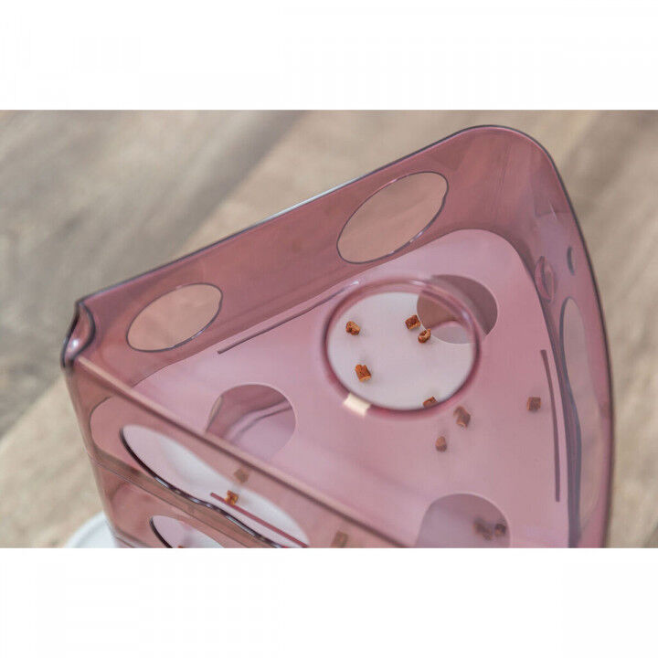 Cat toy Trixie Cheese Tower White Pink Natural rubber Plastic 32 x 32 x 32 cm