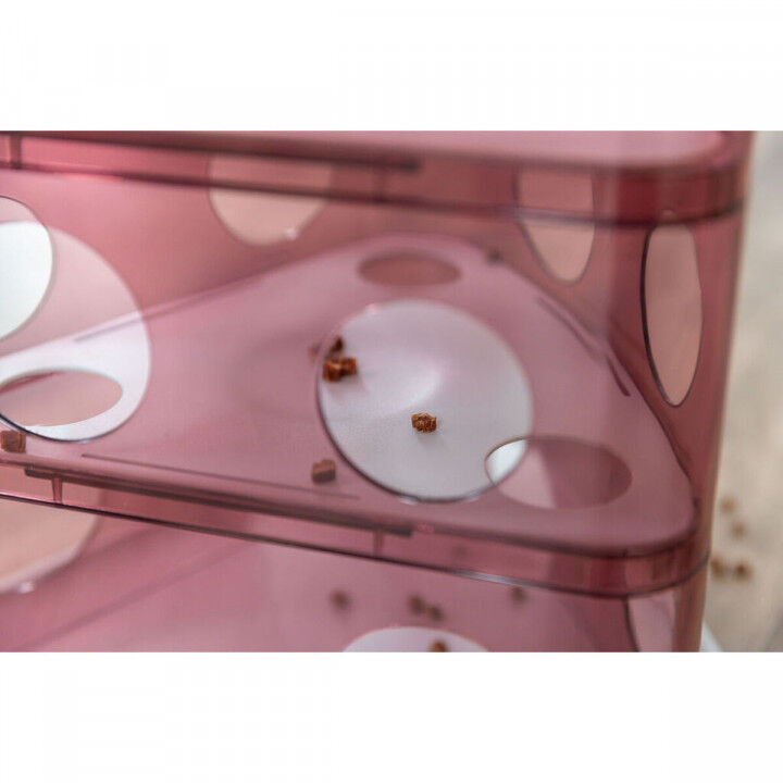 Kattenspeeltje Trixie Cheese Tower Wit Roze Natuurlijk rubber Plastic 32 x 32 x 32 cm