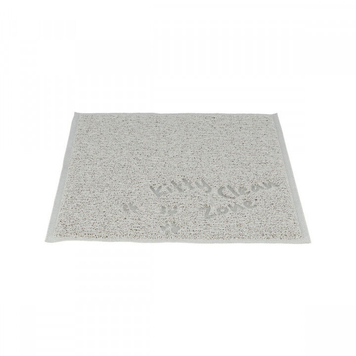 Mat voor kattenbak Trixie Lichtgrijs PVC 37 × 45 cm Zandbak