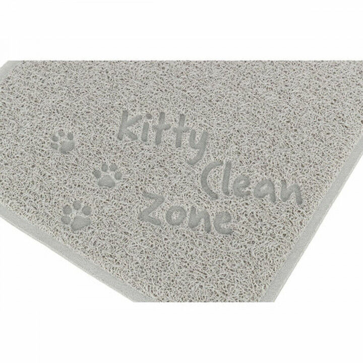 Tappetino per Lettiera per Gatti Trixie Grigio chiaro PVC 37 × 45 cm Lettiera