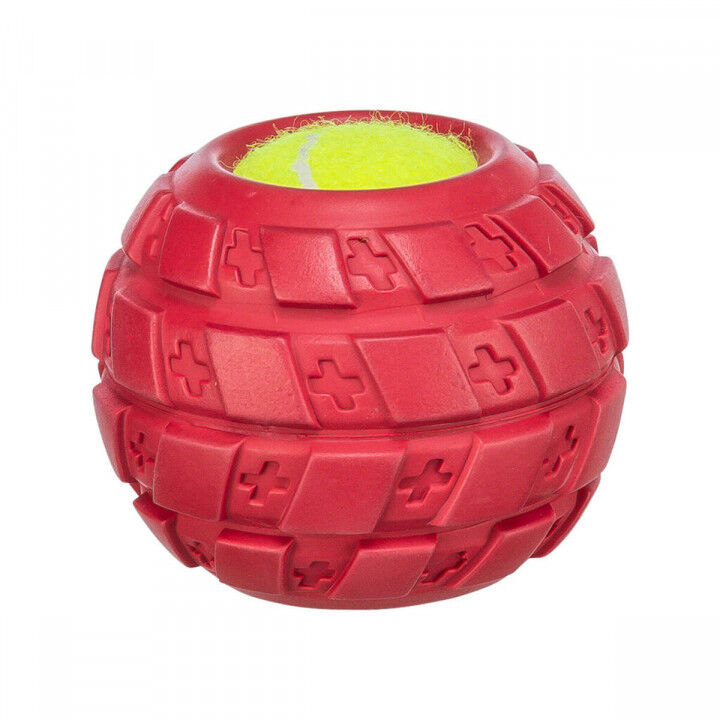 Palla per Animali Domestici Trixie Giallo Rosso Caucciù Ø 7,5 cm