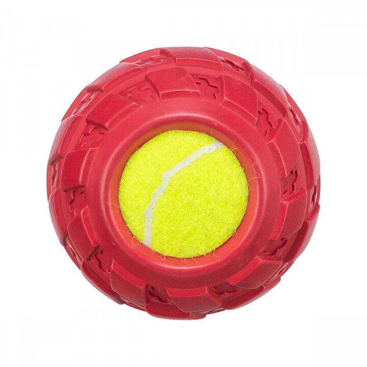 Pelota para Mascotas Trixie Amarillo Rojo Caucho Ø 7,5 cm