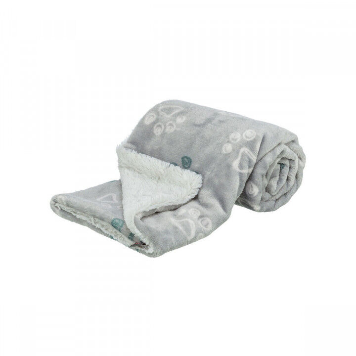 Couverture pour animaux de compagnie Trixie Jimmy Soft Gris clair Polyester Tissu Peluche 100 x 70 cm