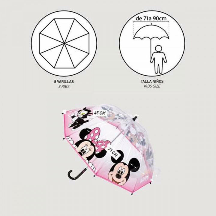 Ombrelli Minnie Mouse Ø 71 cm 45cm