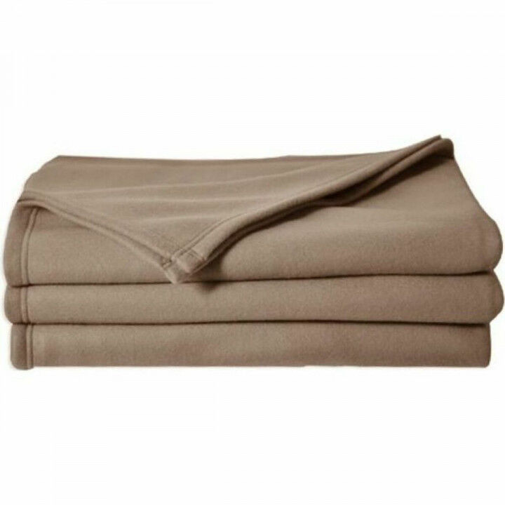 Coperta Poyet  Motte POLECO Taupé 240 x 260 cm 100 % poliestere