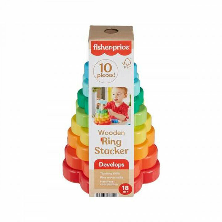 Blokken Stapelen Fisher-Price 10 Onderdelen