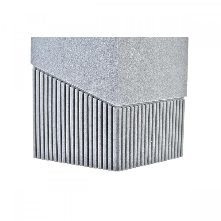 Brosse de salle de wc DKD Home Decor Scandi Argenté Gris Acier inoxydable Aluminium Résine (9,5 x 9,5 x 37 cm)