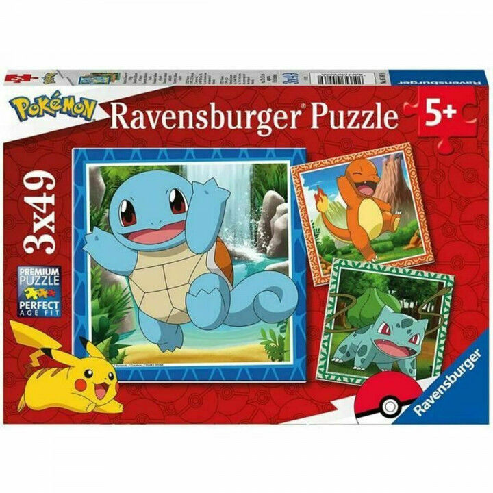Set de 3 Puzzles Ravensburger 49 Pièces 147 Pièces 3 Unités