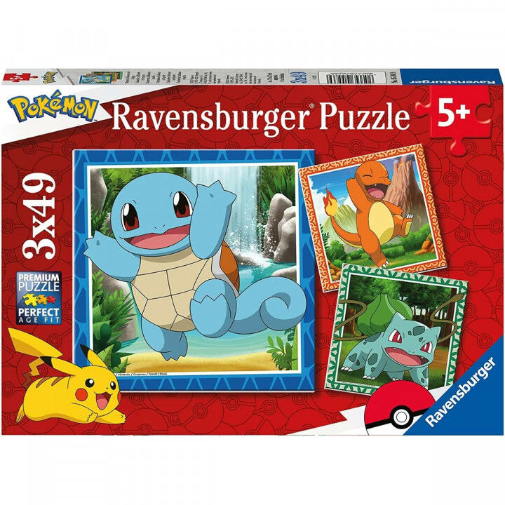 Set van 3 Puzzels Ravensburger 49 Onderdelen 147 Onderdelen 3 Stuks