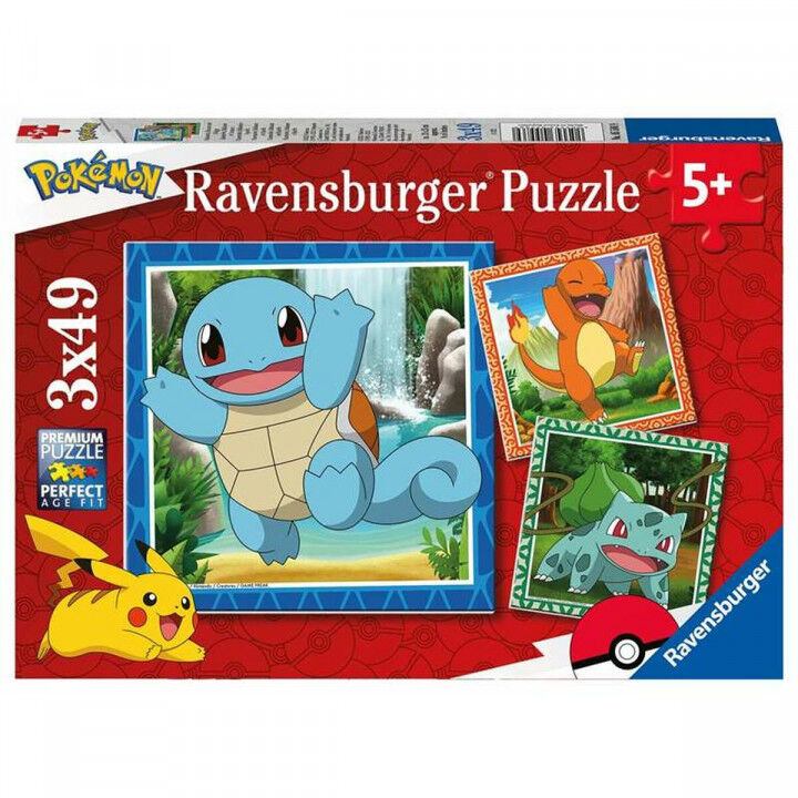Set de 3 Puzzles Ravensburger 49 Piezas 147 Piezas 3 Unidades