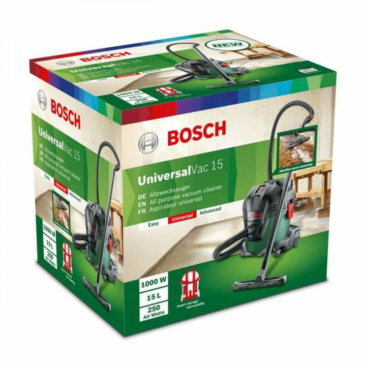 Nat- en droogzuiger BOSCH Universalvac 15 1000 W 26 kPa 15 L 65 L