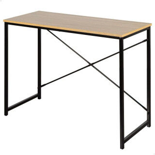 Mesa de Escritorio Aktive Negro Madera (Reacondicionado B)
