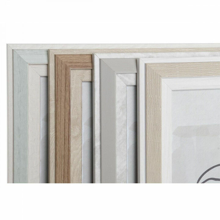 Fotolijsten DKD Home Decor Kristal Beige Groen PS Scandinavisch (25 x 2 x 30 cm) (4 Stuks)