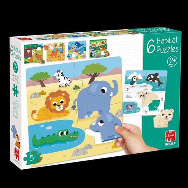 Set mit 6 Puzzeln Diset