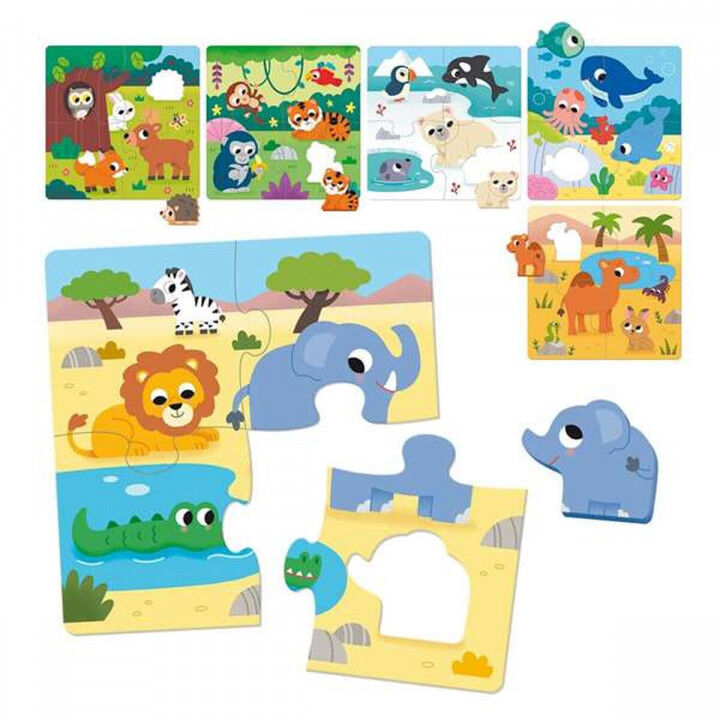 Set mit 6 Puzzeln Diset