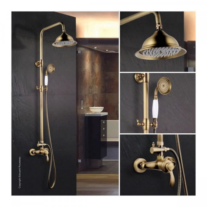 Colonna doccia Rousseau Giallo Policarbonato