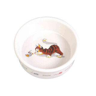 Cat Feeder Trixie White