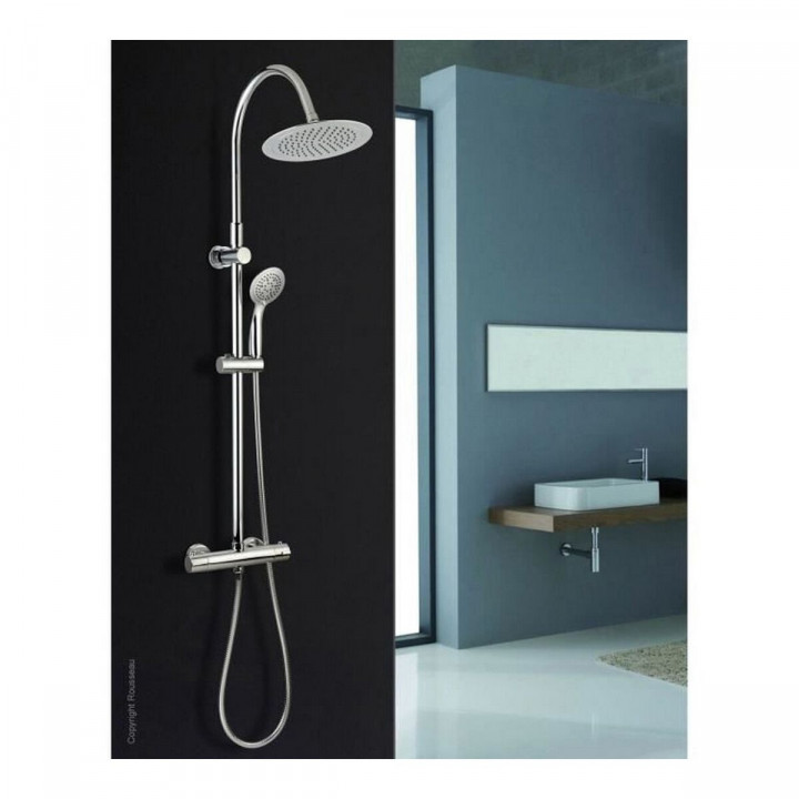 Columna de Ducha Rousseau Gris Metal