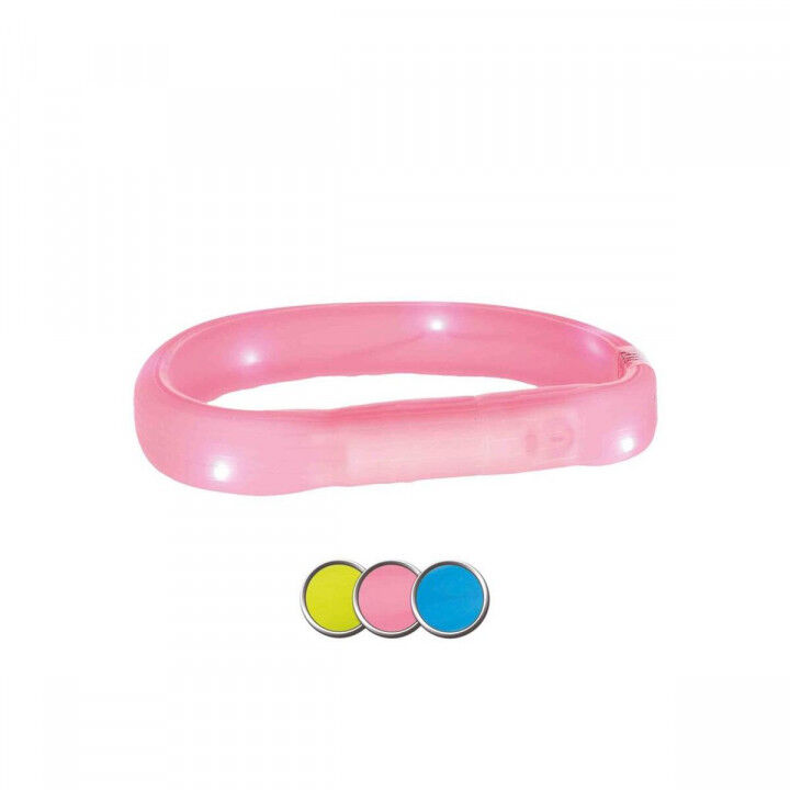 LED-Halsband für Haustiere Trixie Flash USB Blau M/L