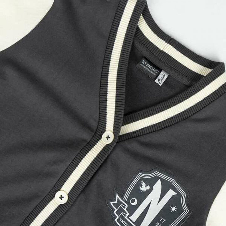 Uniseks Sweater zonder Capuchon Wednesday Donker grijs