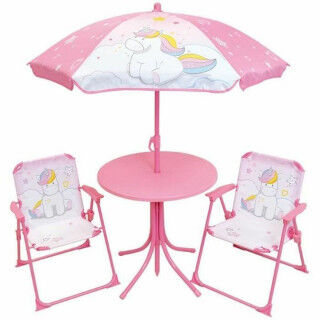 Set met kindertafel en stoelen Fun House Unicorn Roze