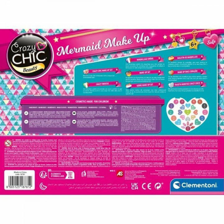 Set di Trucchi per Bambini Clementoni Crazy Chic Beauty Mermaid Make up