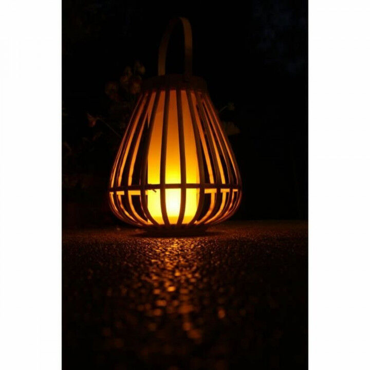 Solar lamp Beige Flame effect