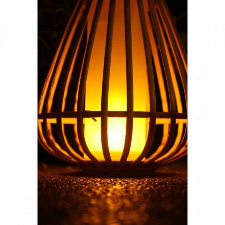 Solarlampe Beige Flammeneffekt