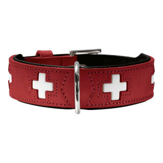 Hondenhalsband Hunter Swiss Rood/Zwart 35-43 cm