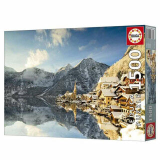 Puzzle Educa Winter in Hallstatt, Austria 1500 Pieces