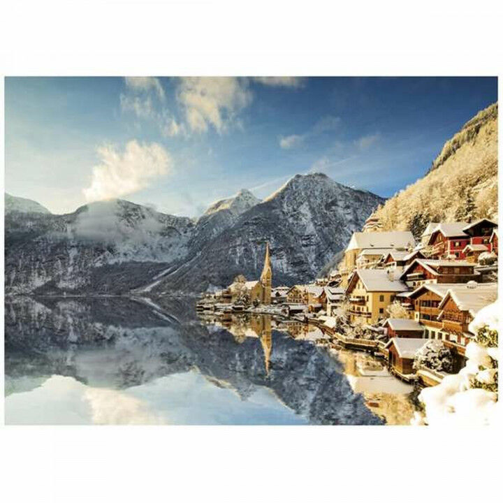 Puzzle Educa Winter in Hallstatt, Austria 1500 Pezzi