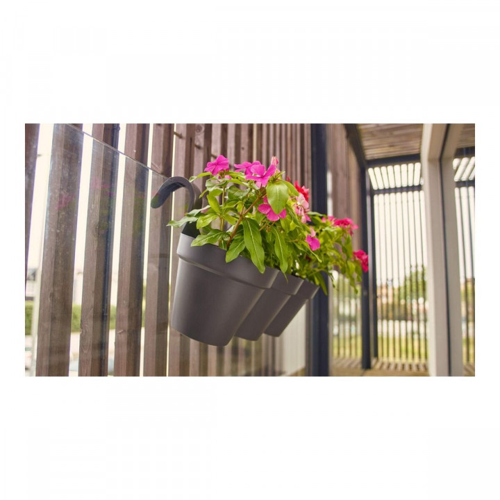 Plant pot Artevasi 639343 Anthracite Dark grey Plastic Circular 30,5 x 54 x 28 cm