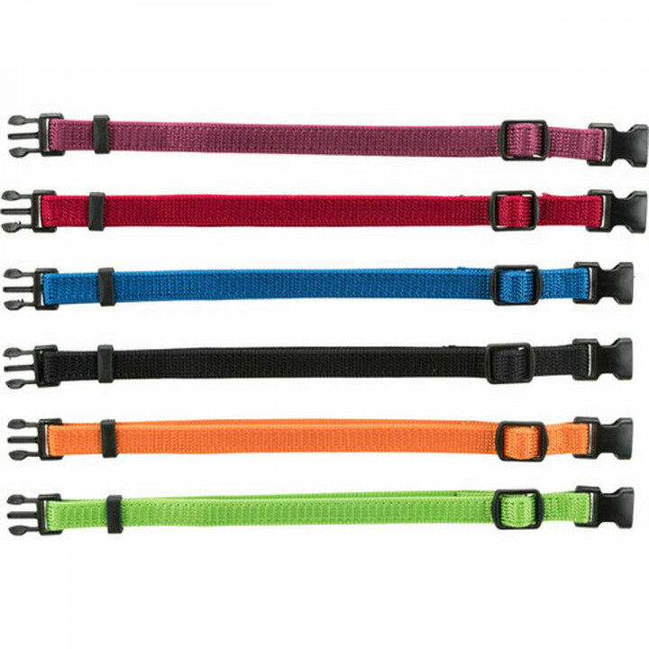 Hundehalsband Trixie Schwarz Rot Kobaltblau Apfel M/L 22-35 cm (6 Stück)