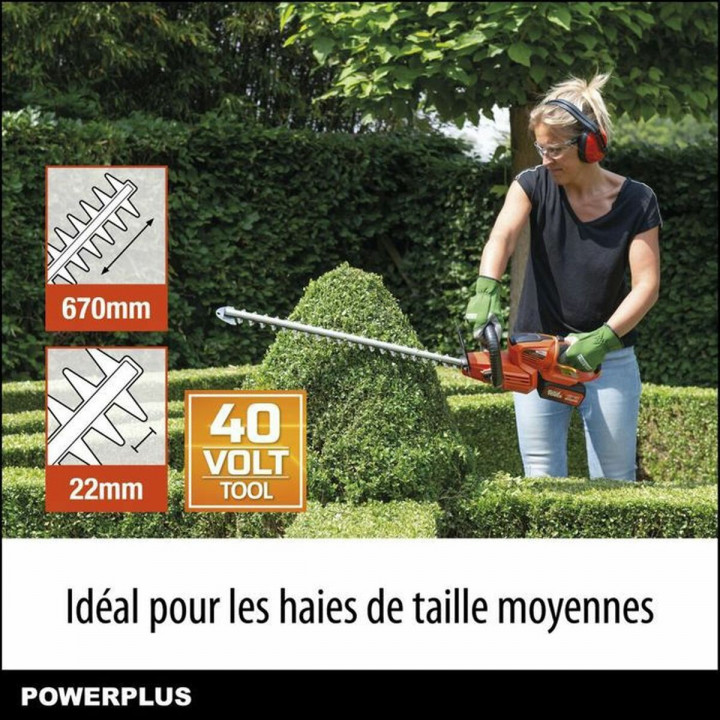Heggenscharen Powerplus 67 cm 40 V