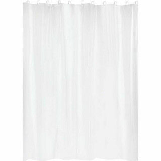 Shower Curtain Gelco White PVC PEVA 180 x 200 cm
