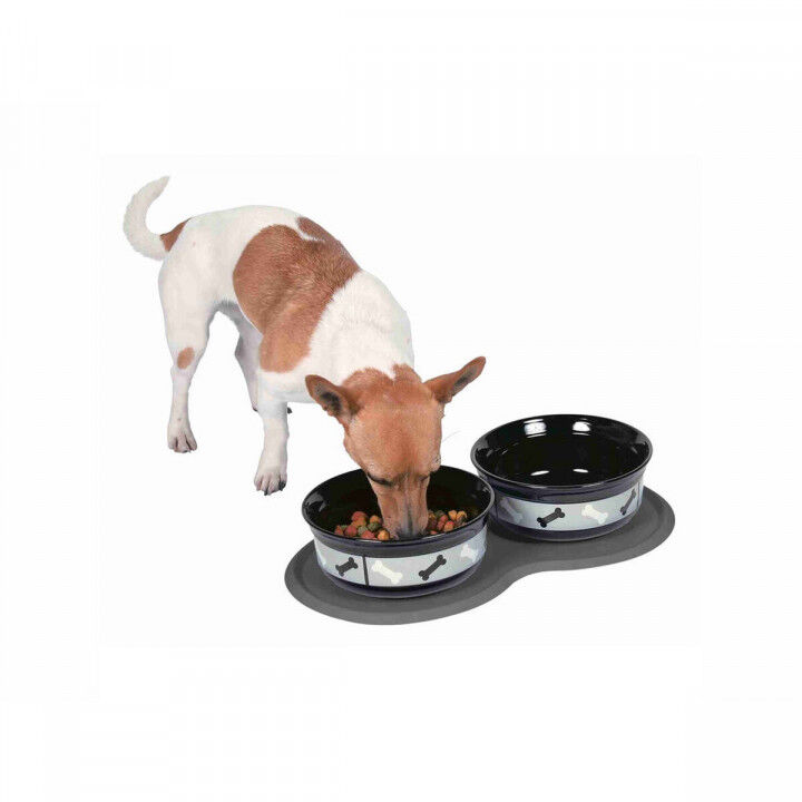 Placemat Trixie 45x25 cm Donker grijs 45 x 25 cm Natuurlijk rubber