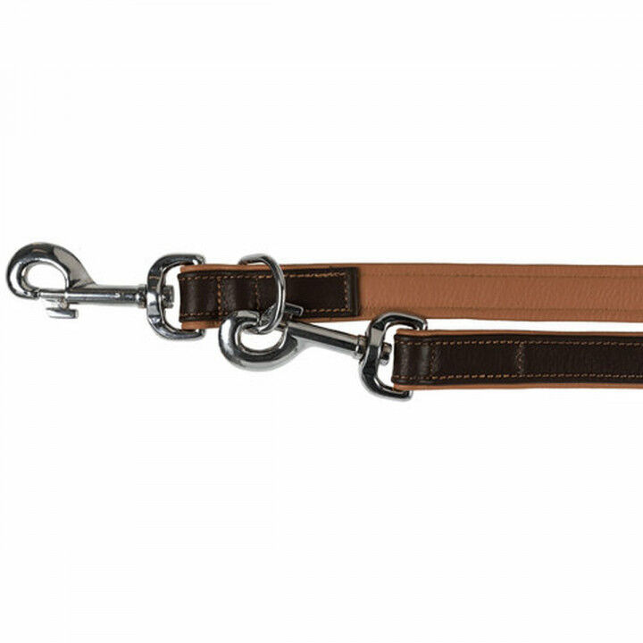 Adjustable dog leash Trixie Brown Light brown S/M 2 m