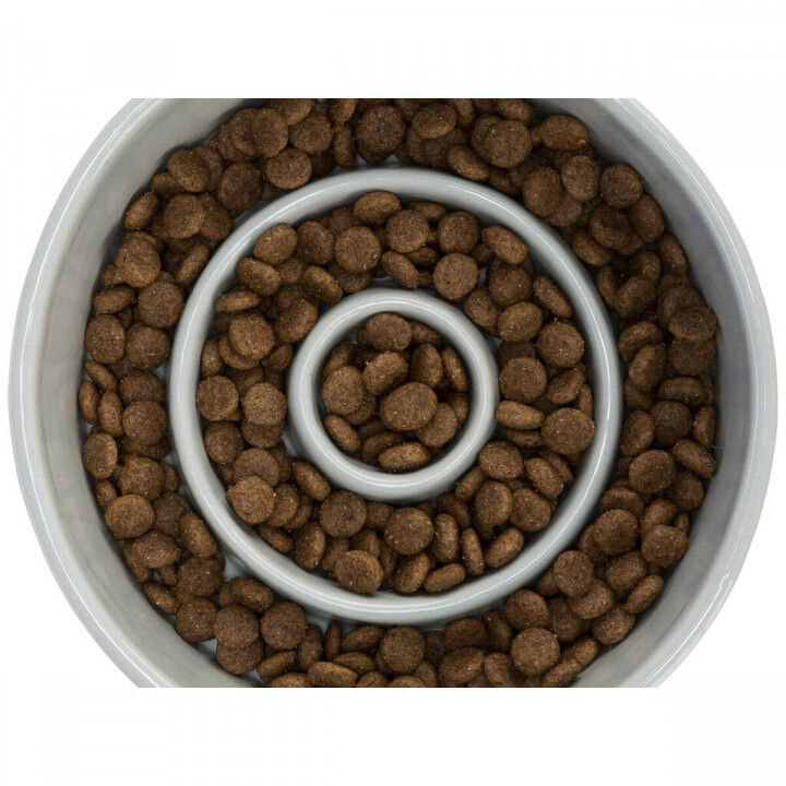 Futternapf für Hunde Trixie Slow Feeding Blau Grau Ø 17 cm 900 ml