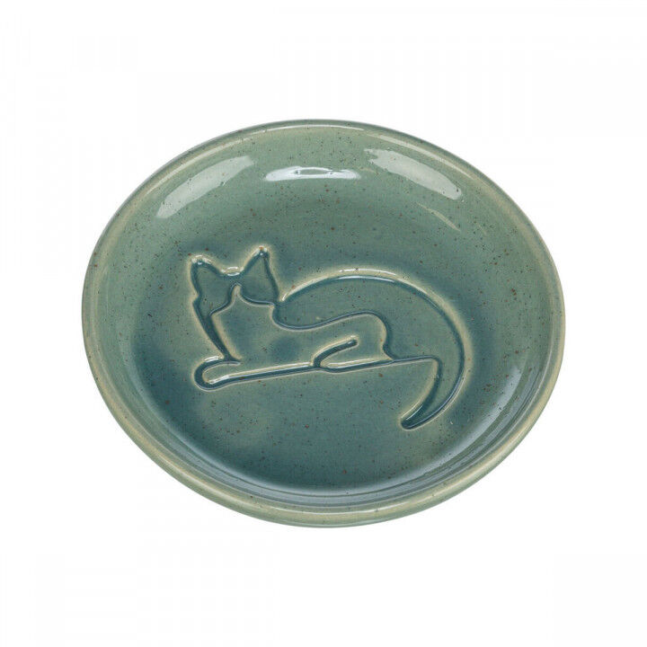 Voerbak voor katten Trixie Blauw Keramisch Ø 14,5 cm