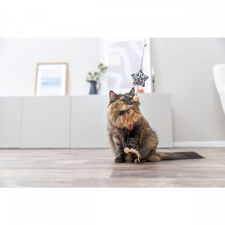 Kattenspeeltje Trixie Bruin Beige Polyester Plastic Ster