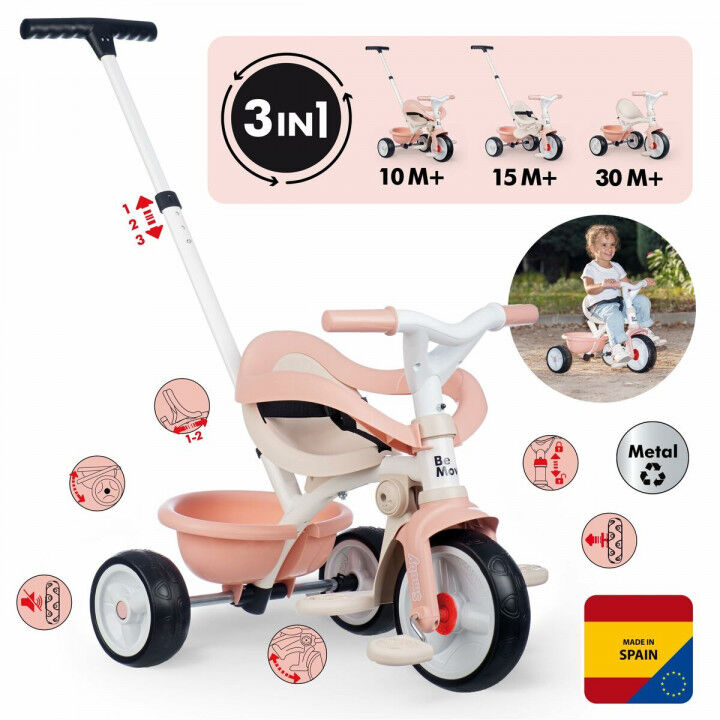 Tricycle Smoby Be Move Confort Pink