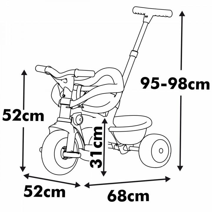 Tricycle Smoby Be Move Confort Pink