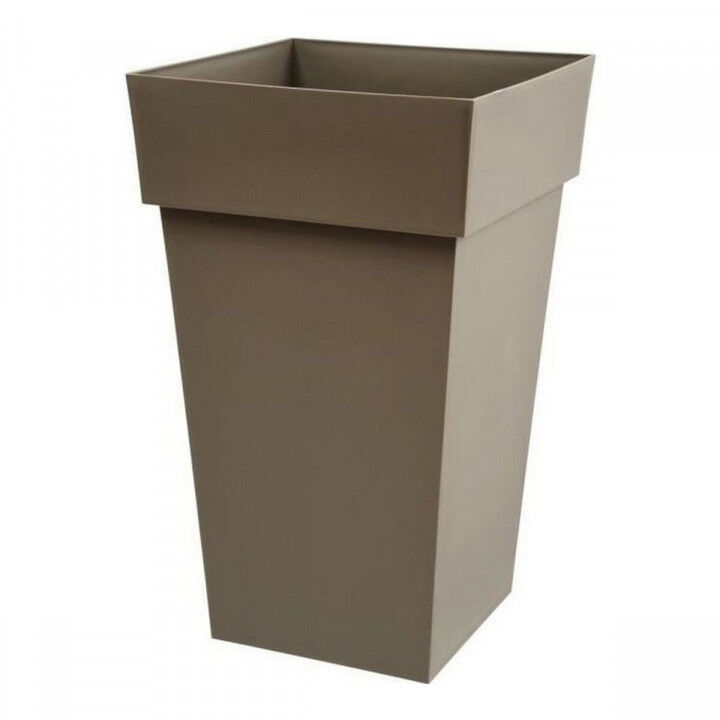 Vaso EDA Tuscan Taupé Quadrato polipropilene (39 x 39 x 65 cm)