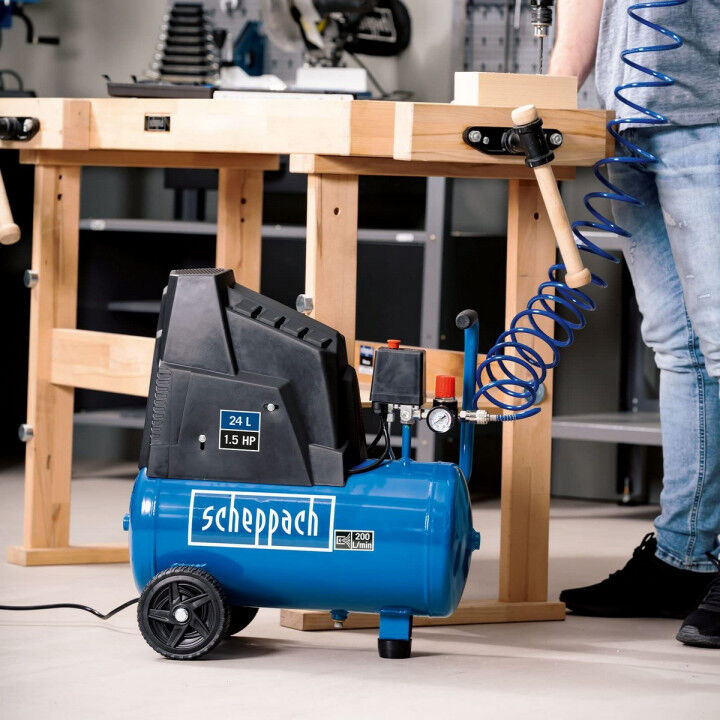 Compresor de Aire Scheppach HC30o 1100 W 8 bar 24 L